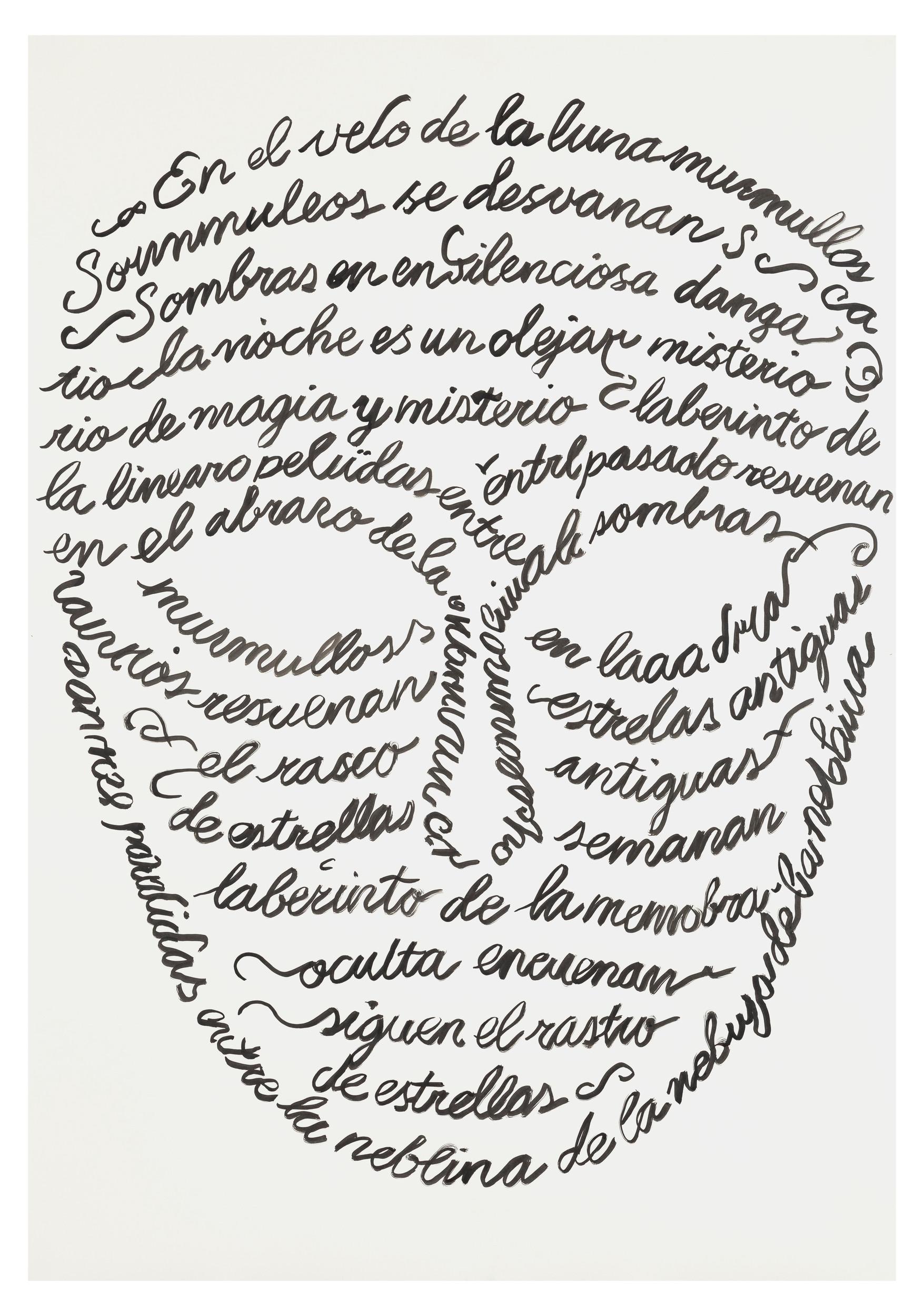 Mask caligrams 01 - Carlos Amorales 