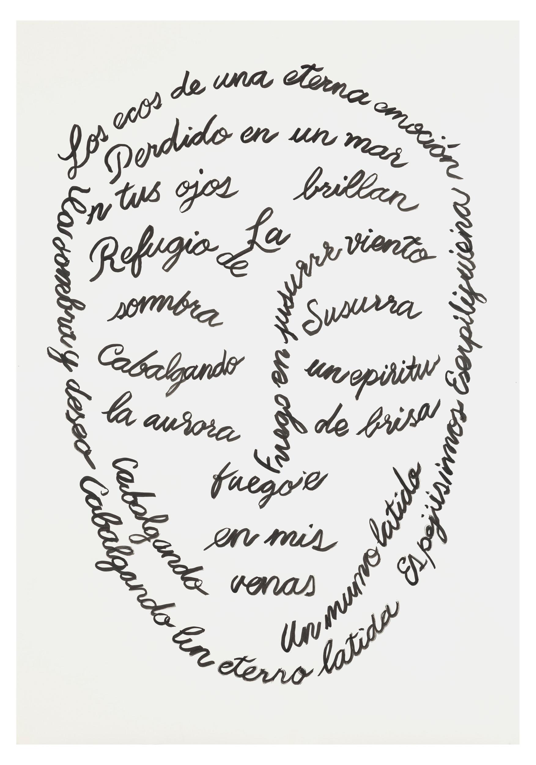 Mask caligrams 03 - Carlos Amorales 