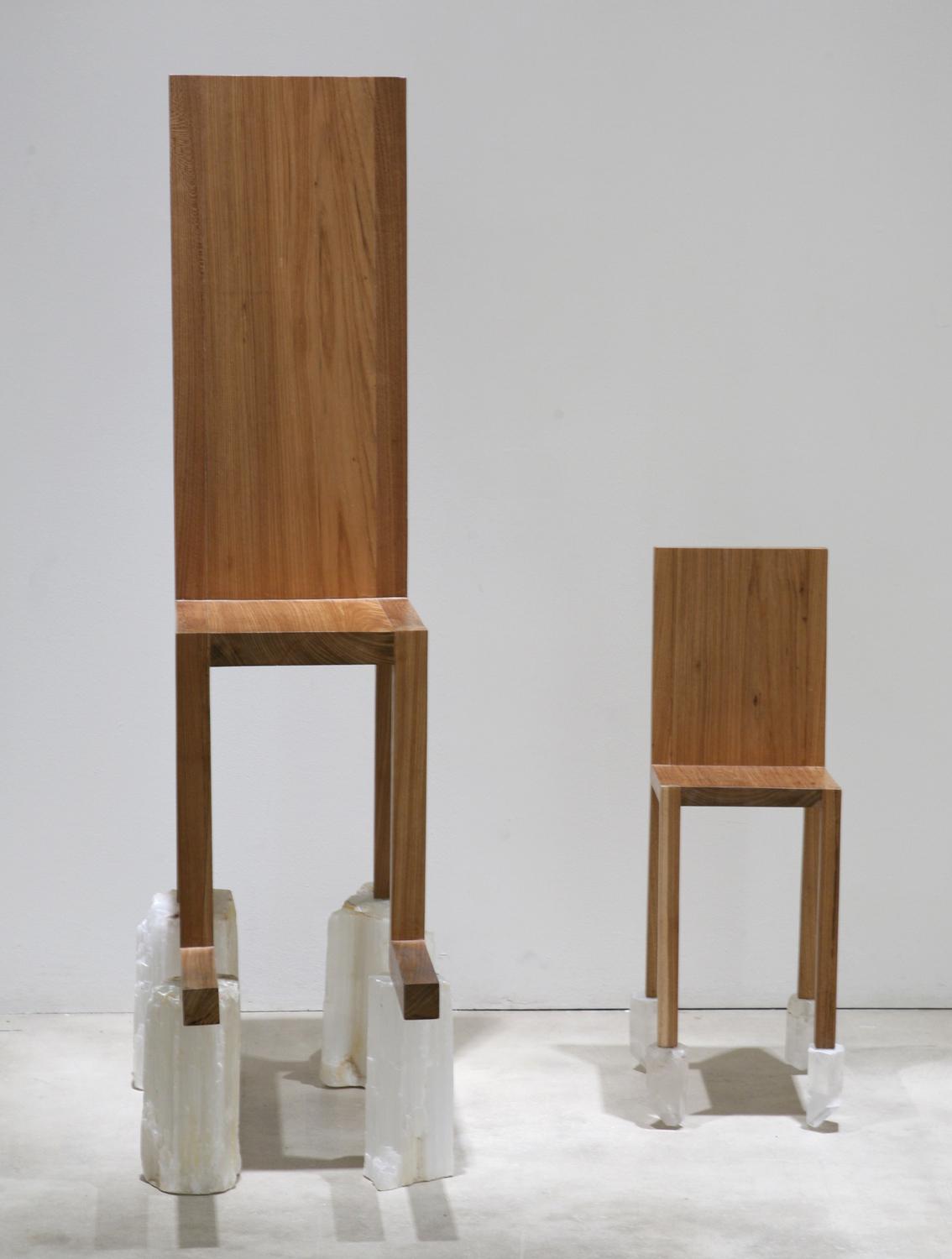 Chair for Human Use with Chair for Spirit Use - Marina Abramović 